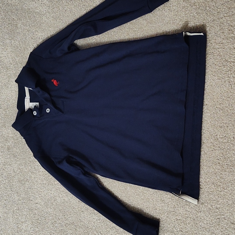 The Beaufort Bonnet navy blue long sleeve polo shirt, size 5